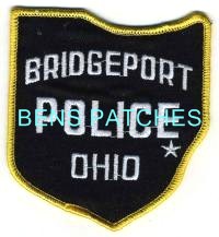OHIO,BRIDGEPORT POLICE 2 STATE SHAPED_wm